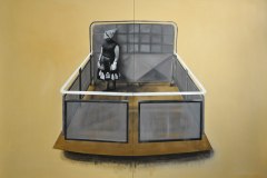 Hra - akryl na plátně, 200 x 280 cm, 2016